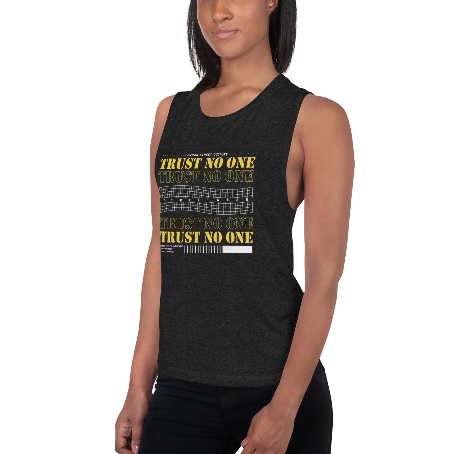 Trust No One Ladies’ Muscle Tank