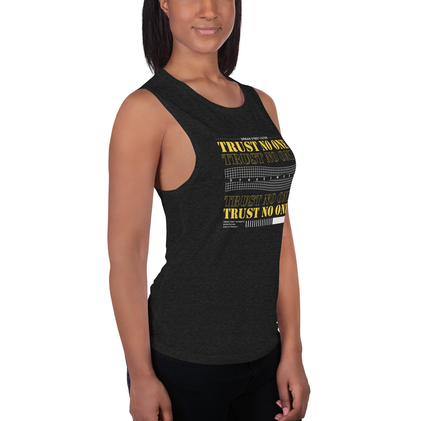 Trust No One Ladies’ Muscle Tank