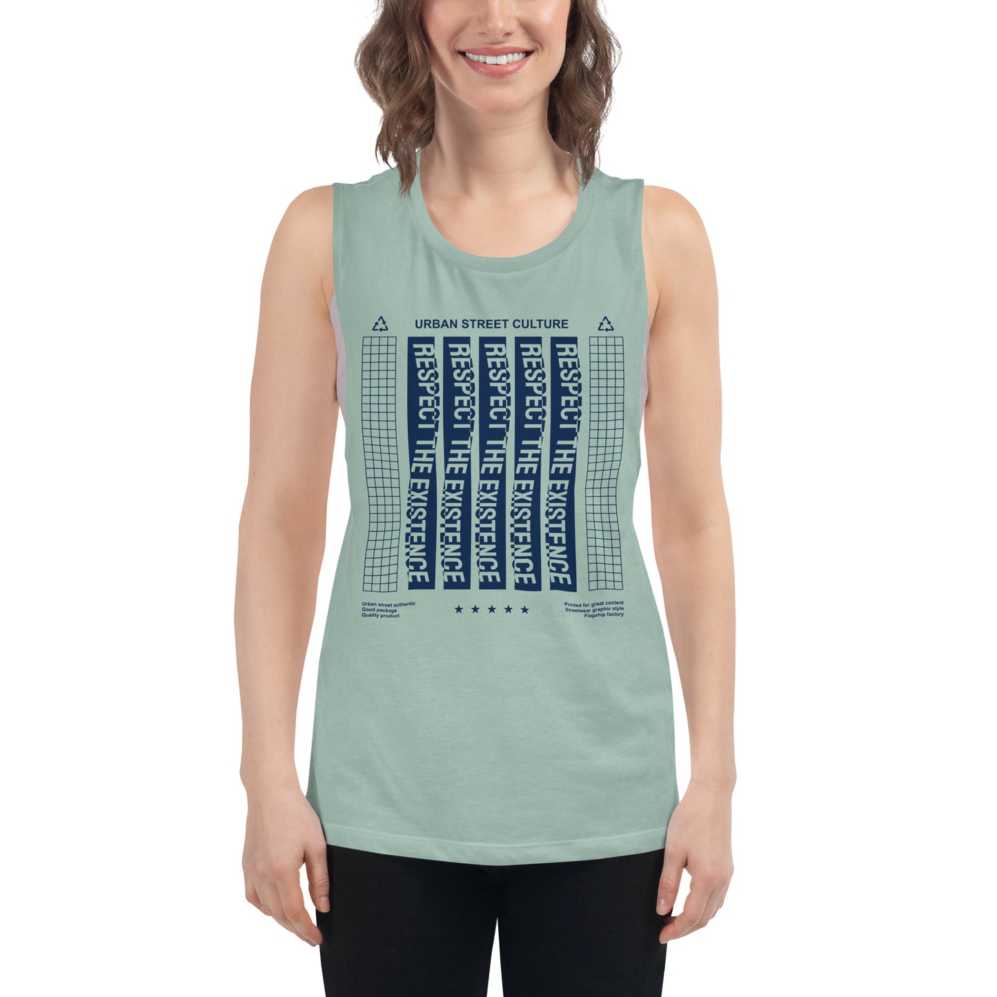 Respect The Existence Ladies’ Muscle Tank