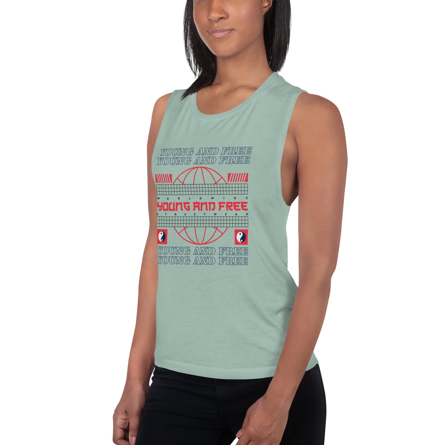 Young And Free Ladies’ Muscle Tank