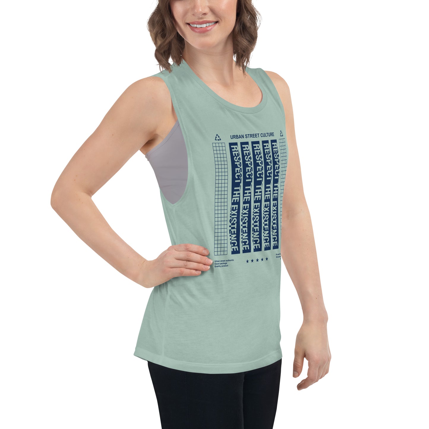 Respect The Existence Ladies’ Muscle Tank