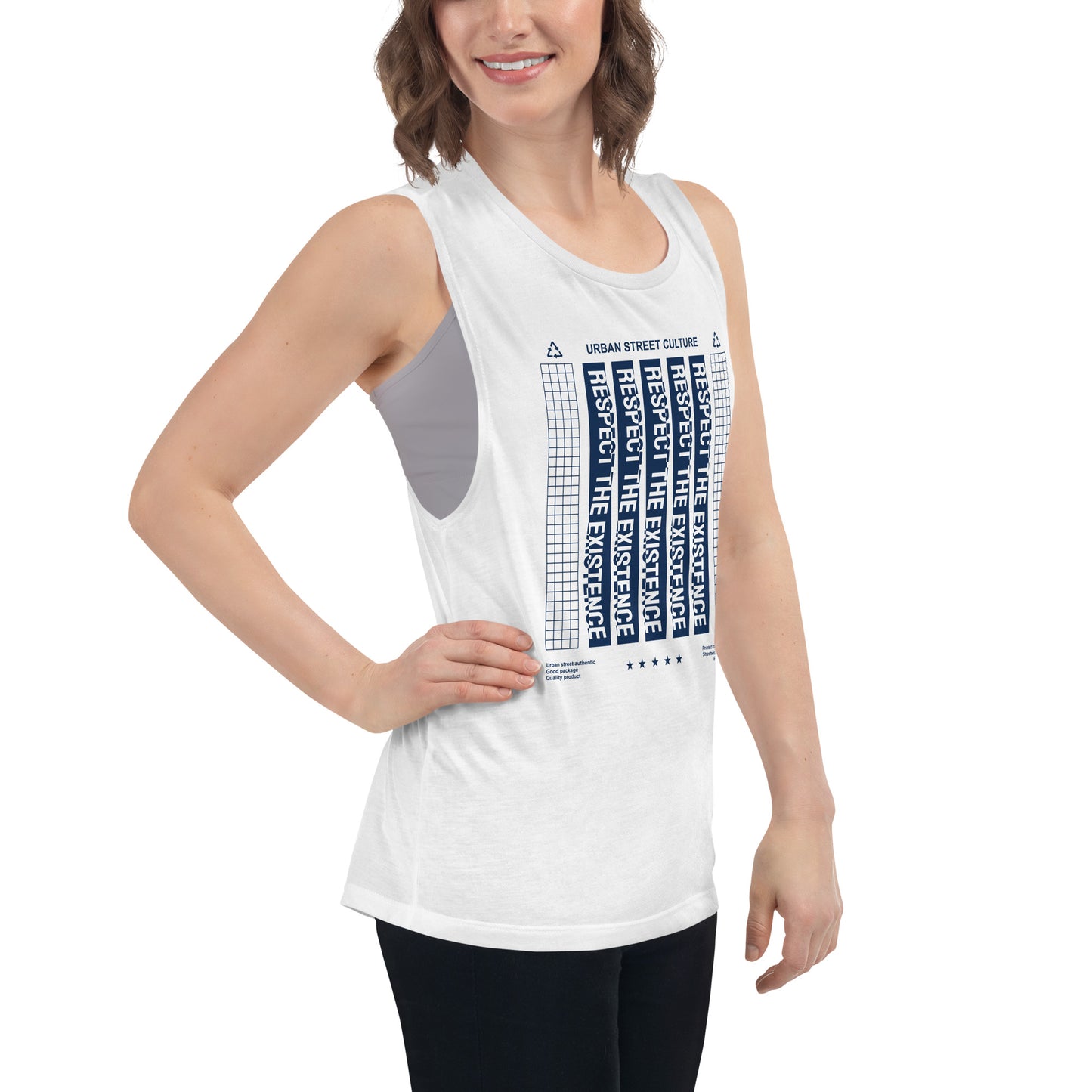 Respect The Existence Ladies’ Muscle Tank